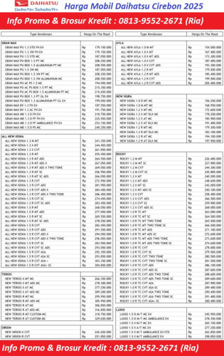 Price List